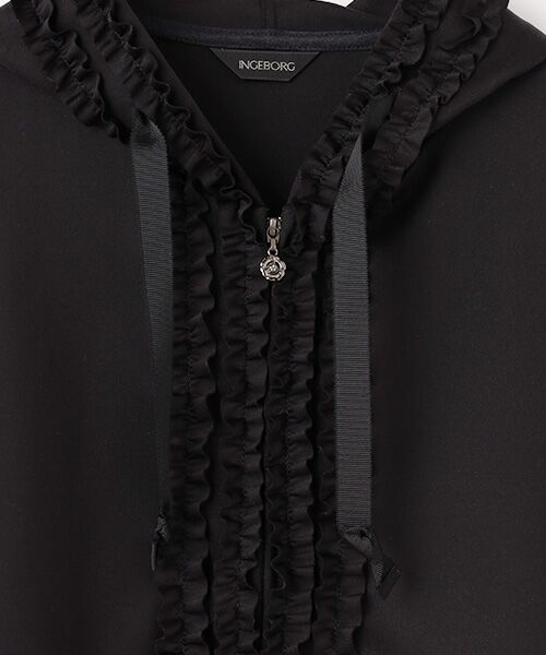 セール】 フリル使いパーカー （カーディガン・ボレロ）｜INGEBORG