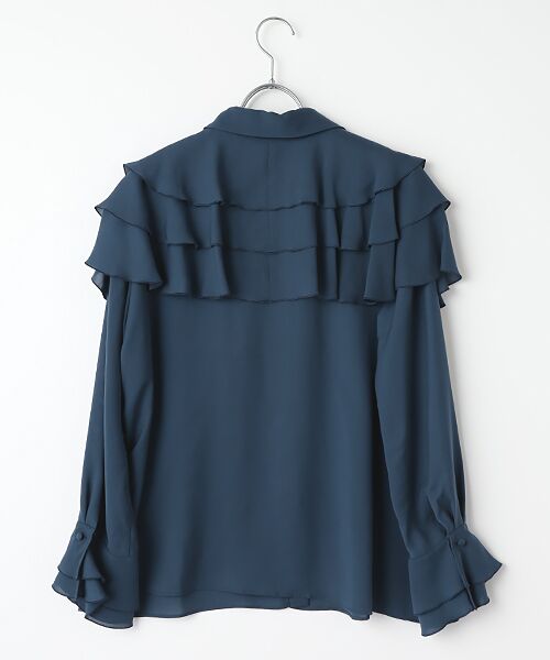 セール】 コサージュ付きフリルヨークブラウス （シャツ・ブラウス