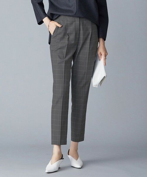 セール】 【新色追加・洗える】 ウールマットウース テーパードパンツ