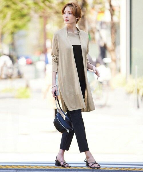 セール】 【接触冷感・洗える】PINION ロングカーディガン