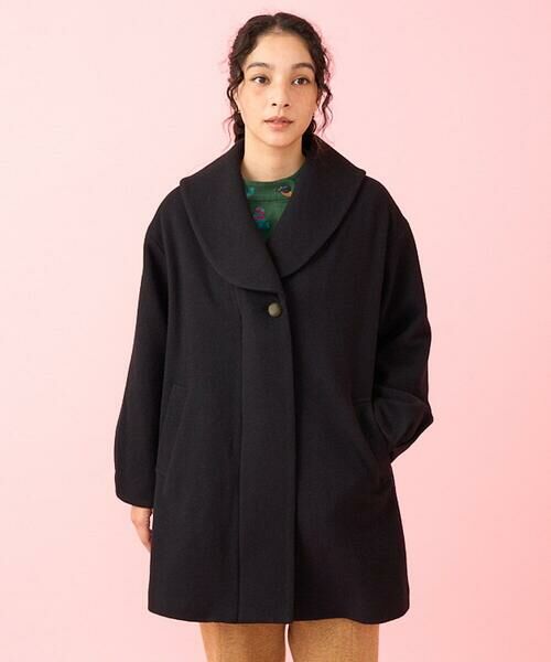 セール】 メルトン ショールカラーミドルコート （その他アウター