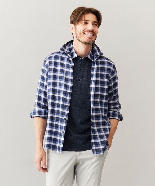 麻100％】リネンチェック シャツ （シャツ・ブラウス）｜JOSEPH ABBOUD