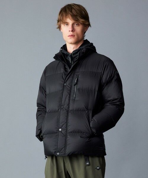 セール】 【軽量/撥水/7ポケット/INフード】ナイロンリップ ダウン