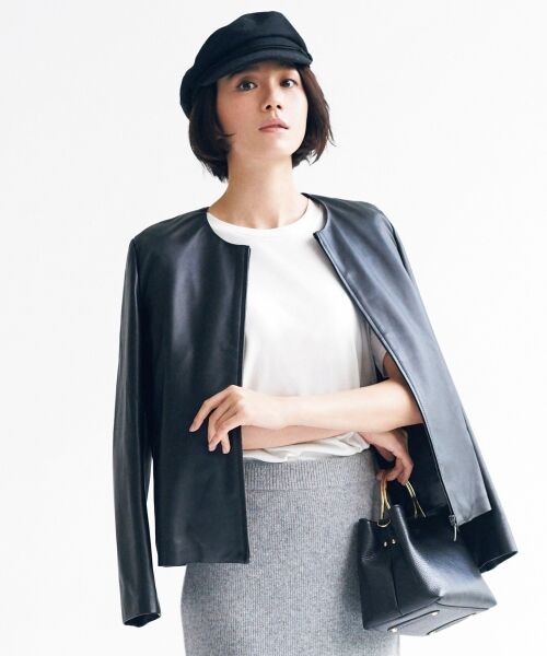 セール】 【mi-mollet掲載】ラムレザー ジャケット(検索番号M37