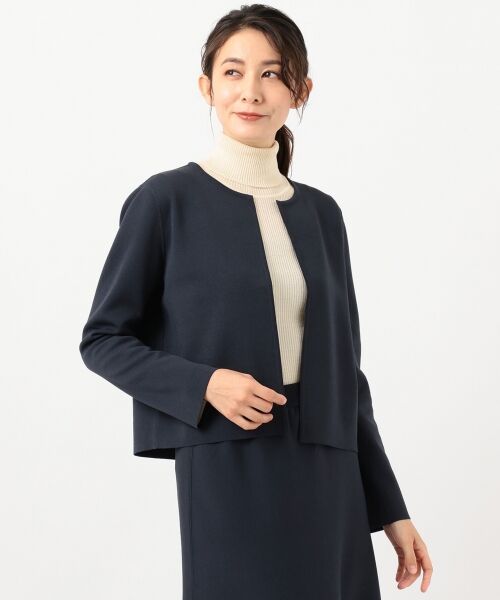 Class Lounge】SABRE STRETCH カーディガン ジャケット （ノーカラー
