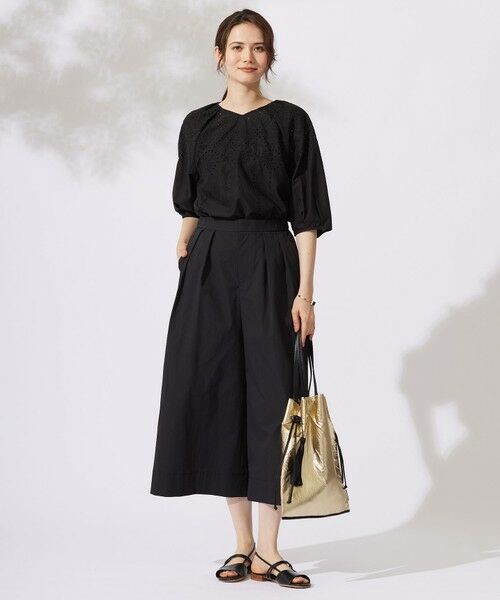 センソユニコ時雨 ブラック ガウチョパンツ サイズ40 センソユニコ時雨