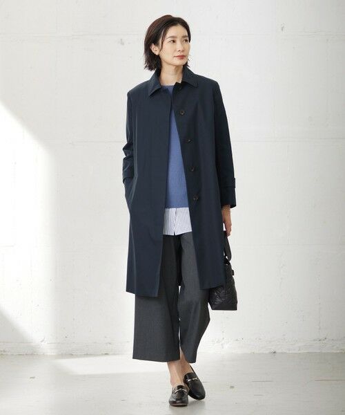 WEB限定カラーあり・洗える】T/Rアルガンシルク ワイド パンツ