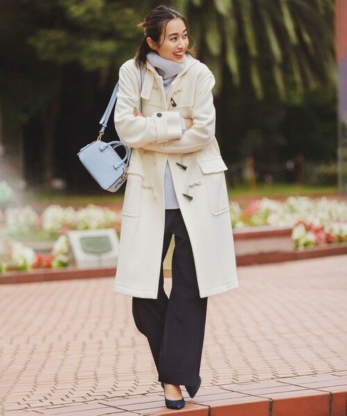 セール】 ヘリンボーン ダッフルコート （ダッフルコート）｜L size