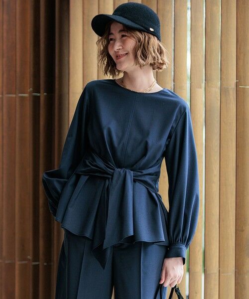 セール】 【CLASSY.10月号掲載/洗える】TWマットクロス ペプラム