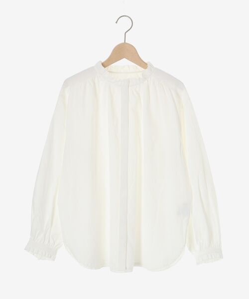 セール】 フリルカラーギャザーブラウス （シャツ・ブラウス）｜le