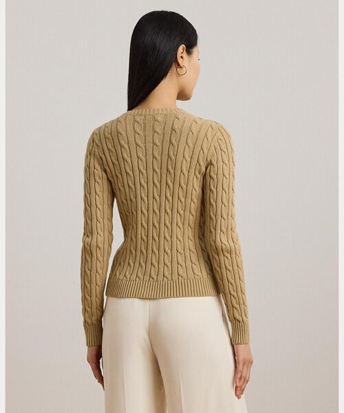 ケーブルニット コットン カーディガン （カーディガン・ボレロ