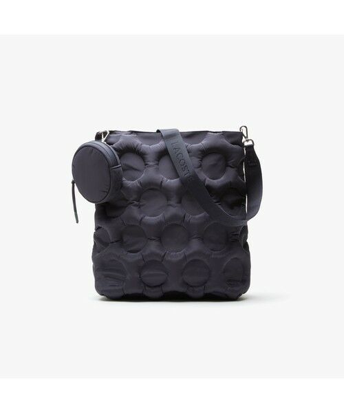 セール】 パデッドナイロン ゴルフボールエフェクトバケットバッグ