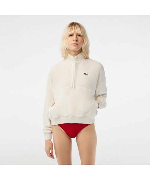 セール】 パイル地ハーフジップジャケット （スウェット）｜LACOSTE