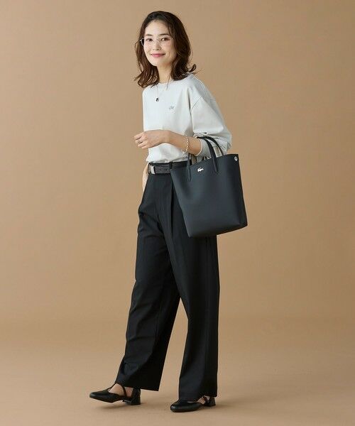 ANNAリバーシブル縦型 トートバッグ / 2WAY （トートバッグ）｜LACOSTE