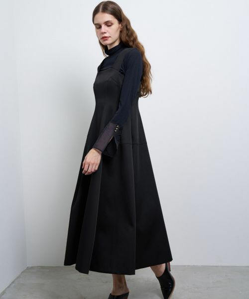 セール】 【40サイズあり】マットダブルサテンコクーンワンピース