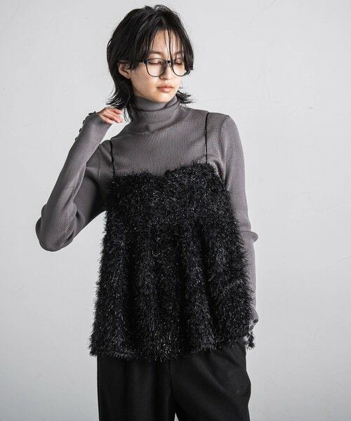 セール】 フィルムフェザーキャミブラウス≪手洗い可能≫ （シャツ