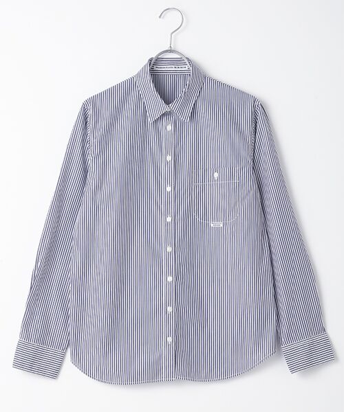 スーピマサイロストライプ長袖シャツ （シャツ・ブラウス
