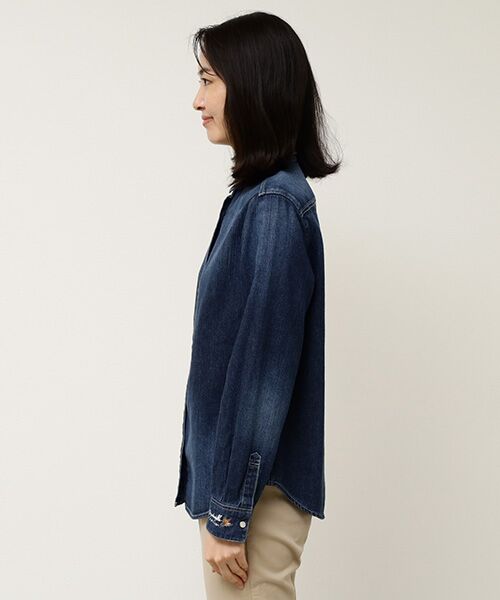 す*ん様 b12 良品 マドモアゼルノンノン デニム 長袖シャツ 40/L す