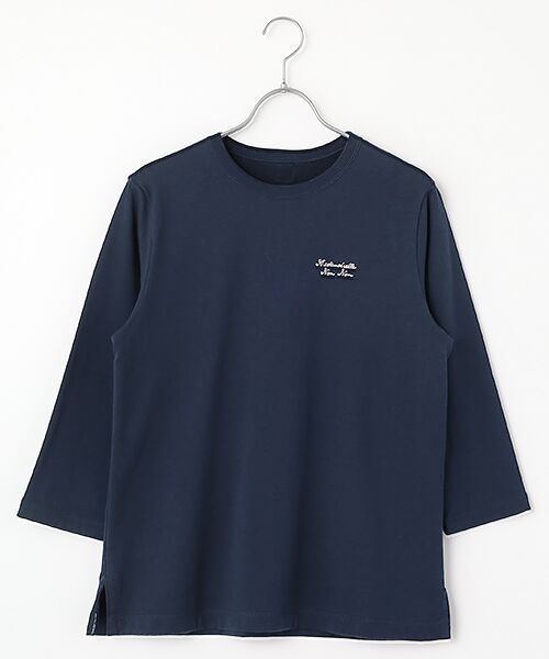 セール】 スーピマ裏毛ロゴ刺繍入りカットソー （カットソー