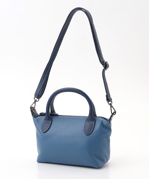 【新品・未使用】マドモアゼルノンノン　イタリア製秋冬ツーウェイバッグ　ネイビー Mademoiselle NON NON / マドモアゼルノンノン バッグ | ファッション