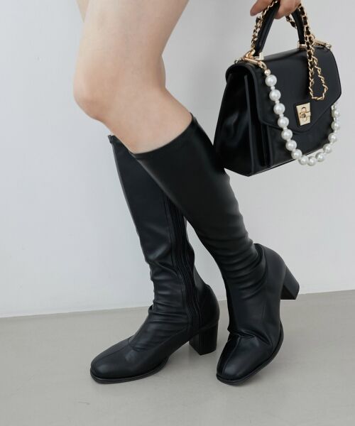 セール】 美脚ストレッチロングブーツ （ブーツ（ロング丈