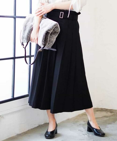 セール】 【洗える】プリーツガウチョパンツ （その他パンツ）｜MK