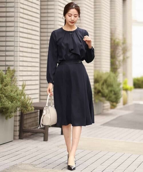 セール】 マルチwayボウタイブラウス（ライトブルー・ネイビー