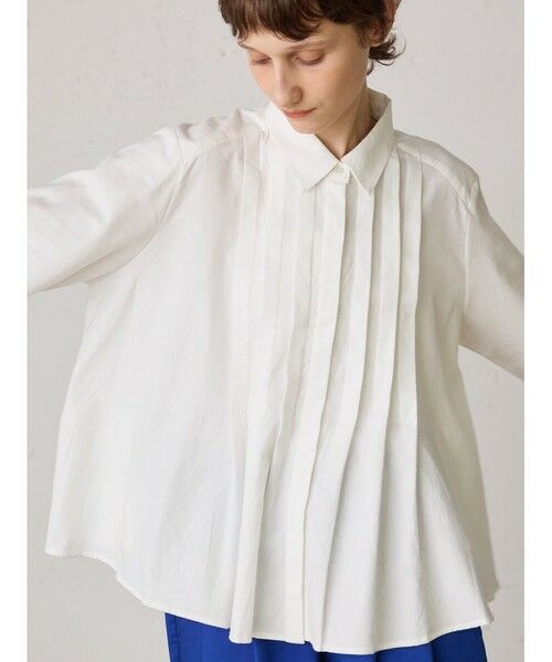 MidiUmi フロントタックプリーツシャツ （シャツ・ブラウス）｜MidiUmi