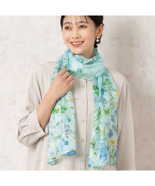 ボタニカル シルクストール （マフラー・ショール・スヌード・ストール