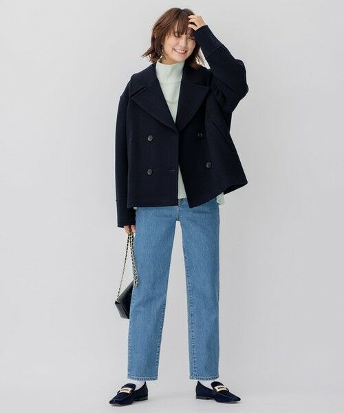 セール】 ヘリンボーン ショート ピーコート （ピーコート）｜23区