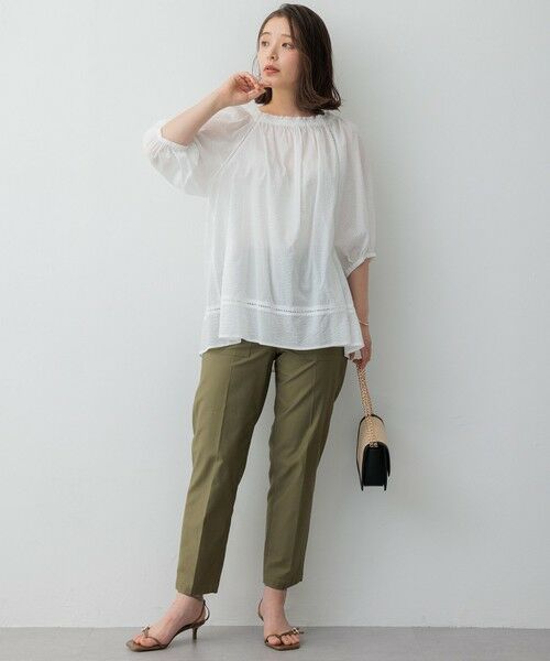 SLOW/洗える】バックサテンストレッチ ベイカーパンツ （その他パンツ