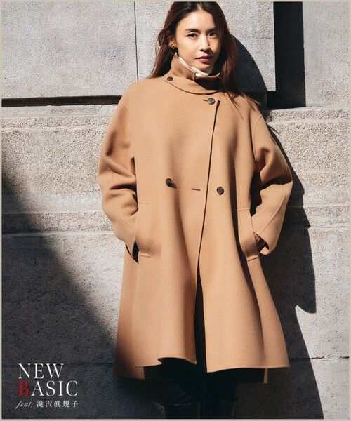 滝沢眞規子さん着用】ウールリバー コート （その他アウター）｜23区