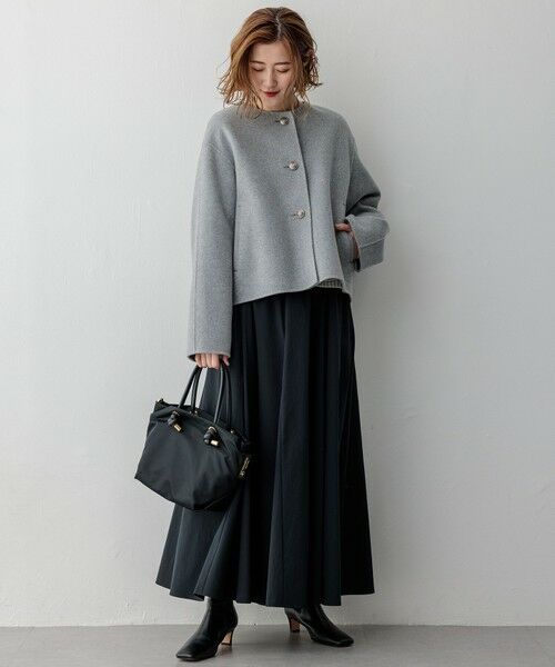 セール】 ウールリバー ノーカラーコート （その他アウター）｜23区