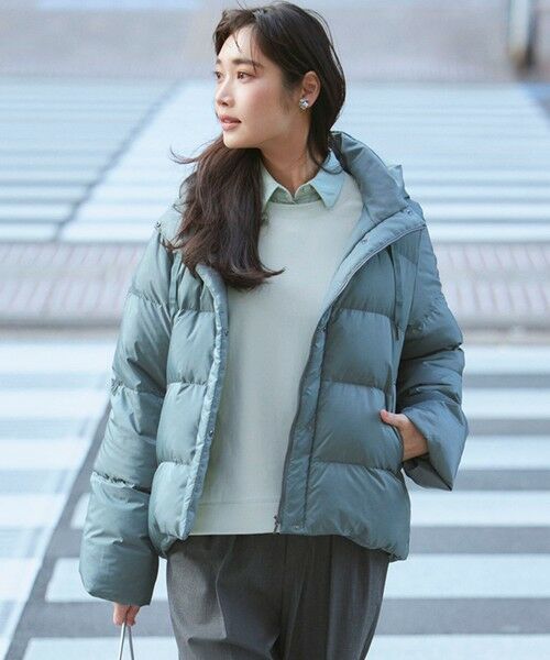 洗える/撥水加工】シレータフタ コンパクト ダウンコート （ダウン