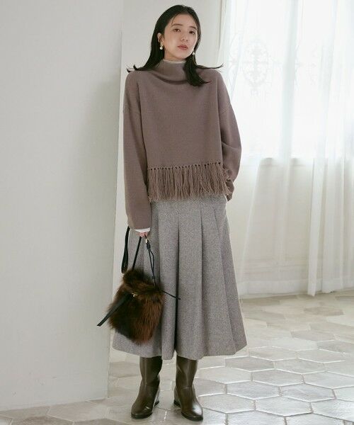 セール】 シルクネップヘリンボーン ガウチョ パンツ （その他パンツ