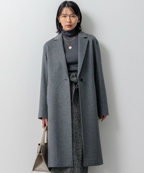 滝沢眞規子さん着用】ウールカシミヤビーバー チェスターコート