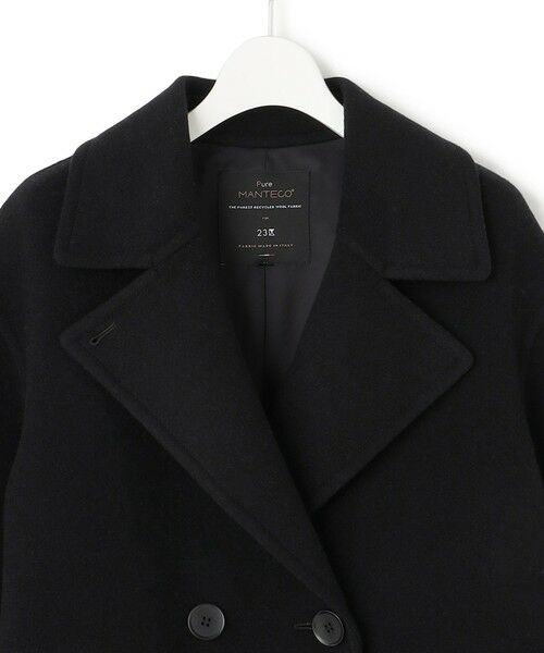 滝沢眞規子さん着用】MANTECOPureリバー Pコート （ピーコート）｜23区