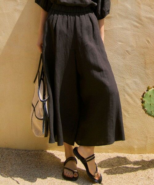 セール】 【洗える】LIBECOリネン ガウチョ パンツ （その他パンツ