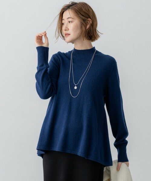 セール】 【洗える】ピュアカシミヤ フレア ニット （ニット・セーター