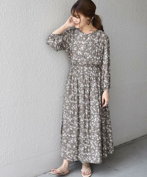 セール】 フラワープリント2WAYワンピース◇ （ロング・マキシ丈