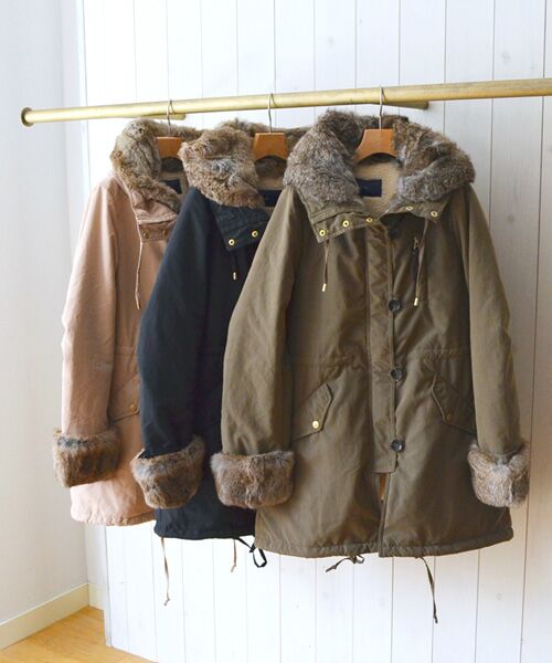 セール】 ラビットファー モッズコート◇☆ （ミリタリージャケット