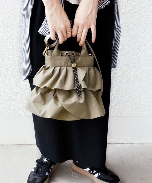 セール】 【WEB限定】 2WAY ナイロン フリル ショルダー バッグ