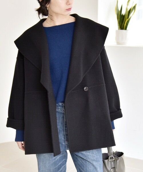 セール】 quaranciel: リバー ケープ ショート コート 25AW （その他