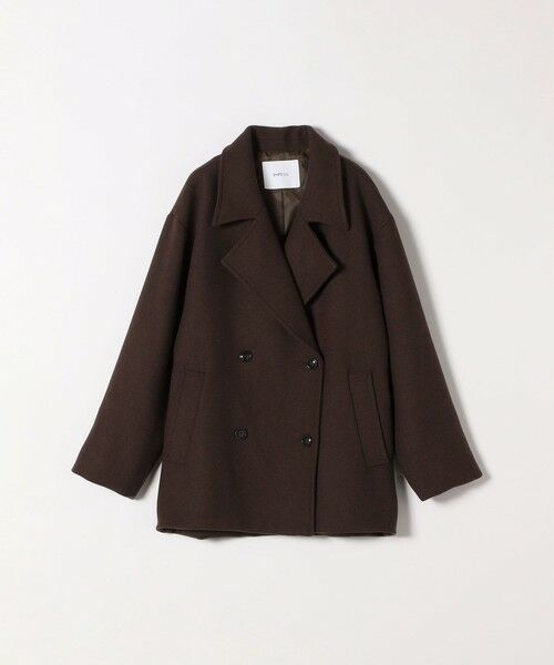 セール】 SHIPS any: ウール ミックス コクーン ショート Pコート