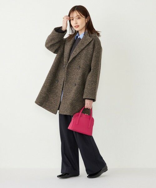 セール】 SHIPS Colors: スライバー ボンディング ピーコート