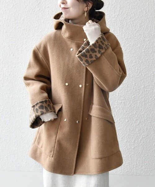 セール】 SHIPS any: リバー フーデッド Aライン ミドル コート