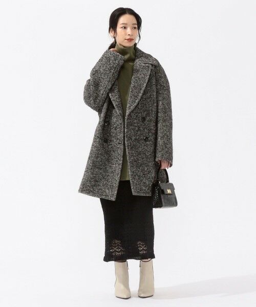 セール】 ダブルブレストツイードコート◇ （その他アウター）｜SHIPS