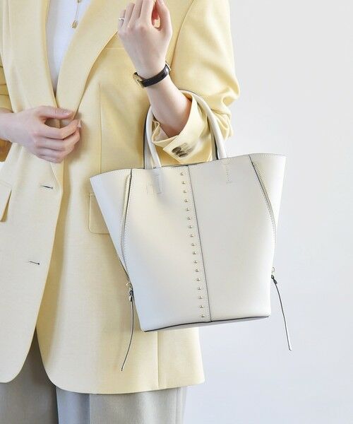 一部追加予約》quaranciel: 2way スタッズ バケツ トート バッグ