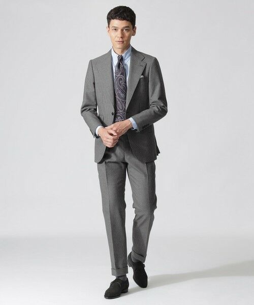 セール】 【数量限定】「COLLECTION LINE」グレーウールハウンド