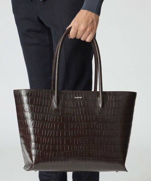 セール】 クロコ型押し トートバッグ （バッグ）｜Paul Stuart